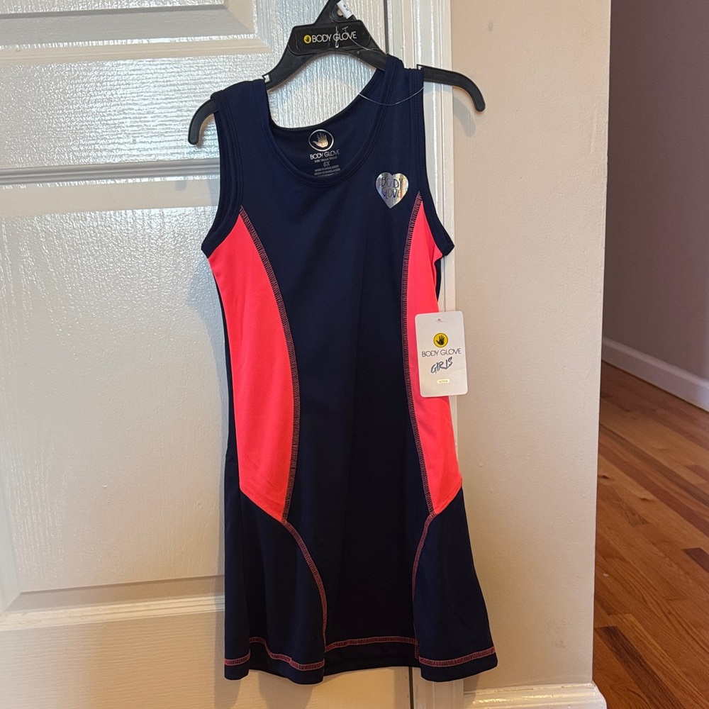 Body Glove Navy Top with Pink Heart Accent